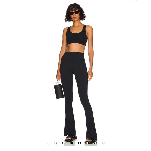 Splits59 Raquel High-Waist Straight Leg Zipper Ankle Legging Black Size M NWT